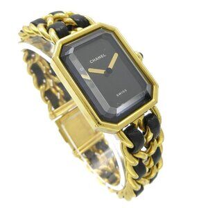 Chanel Premiere M.H.40509 #M Ladies Quartz Watch PLAQUE OR G 20M 87788
